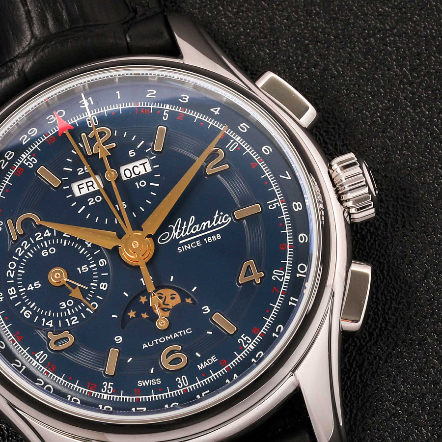 Часы Atlantic 52851.41.55G — механические, Швейцария, мужские