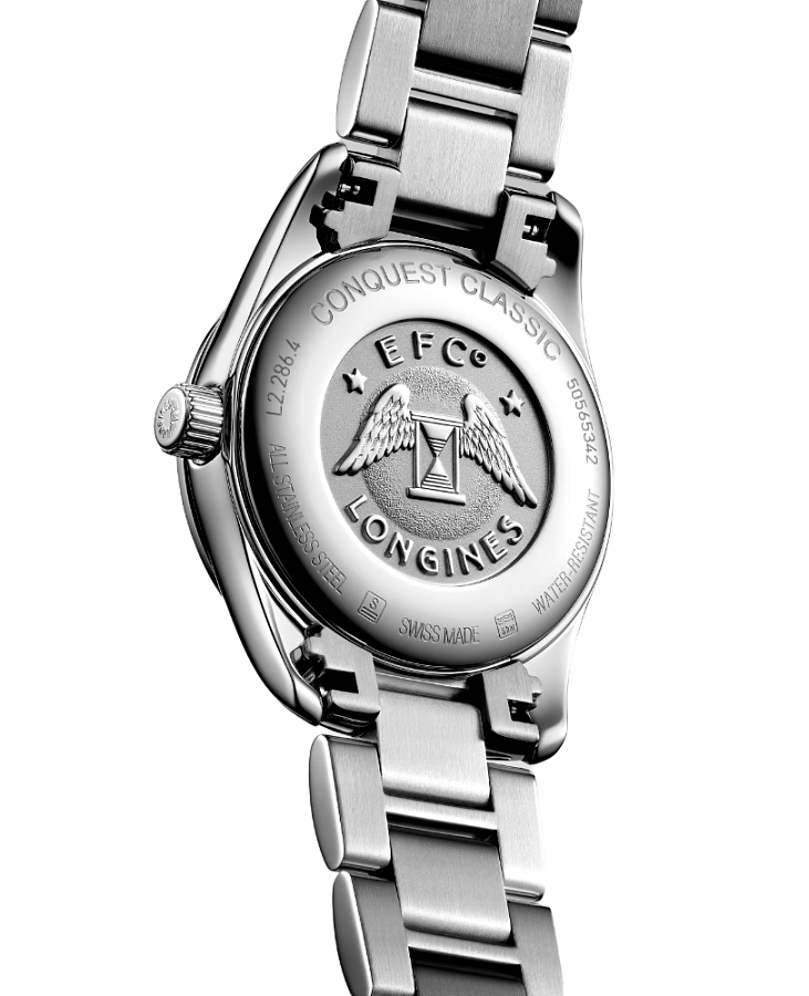Часы Longines Conquest Classic L2.286.4.87.6 — кварцевые, сталь металл
