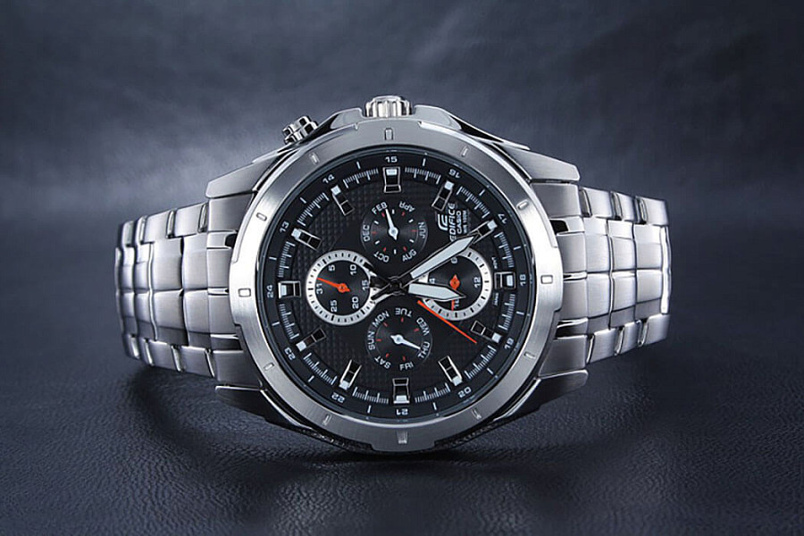Часы Casio Edifice EF-328D-1A — кварцевые, металл сталь