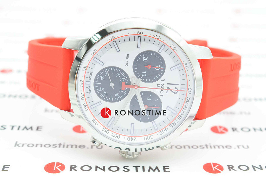 Часы Tissot PRC 200 Chronograph T114.417.17.037.02 — мужские, каучук