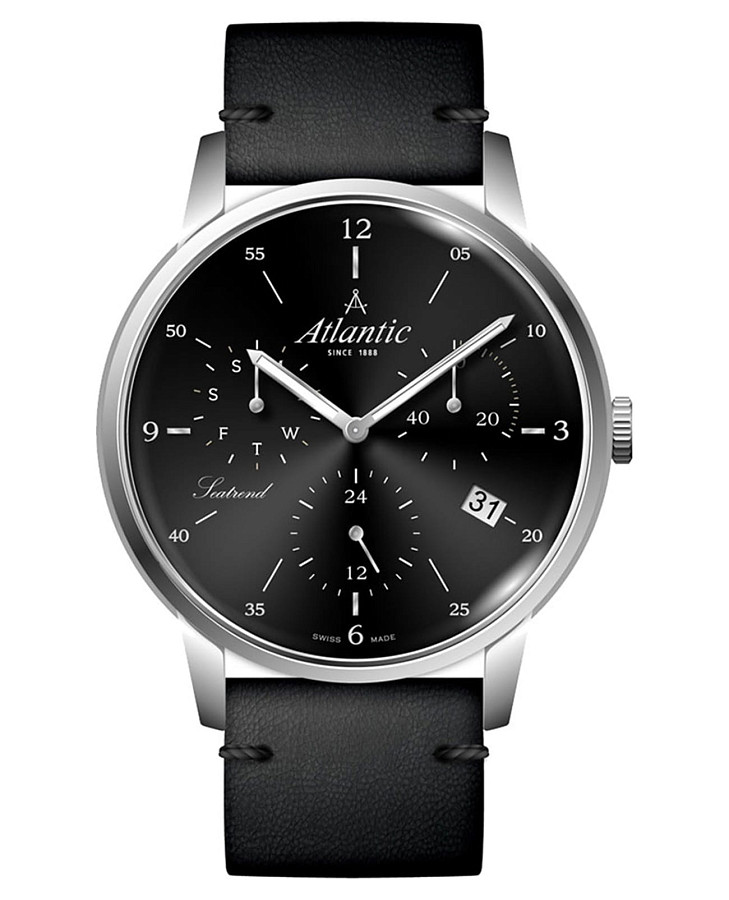 Часы Atlantic Seatrend 65550.41.65 — мужские, черный
