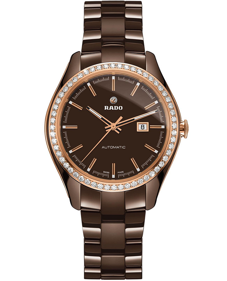 Часы Rado Hyperchrome R32177302 — женские, коричневый