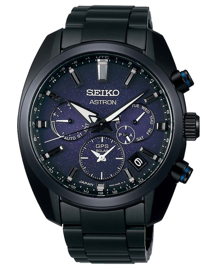 Часы Seiko Astron GPS Solar SSH077J1 — мужские, синий