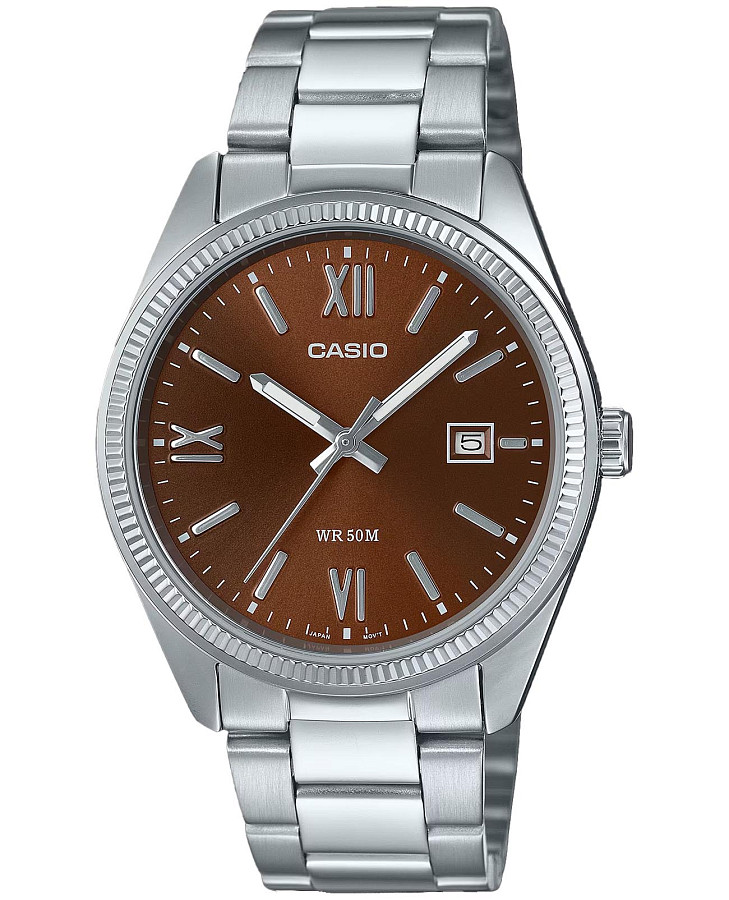 Часы Casio MTP-1302DD-5A — мужские, желтый