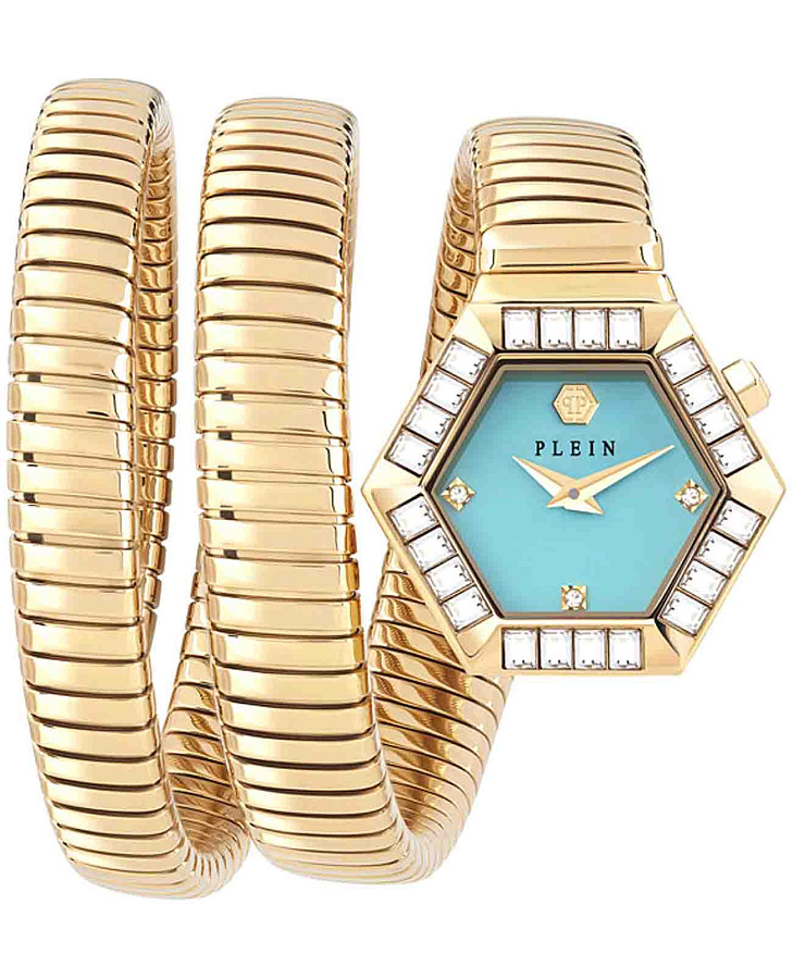 Часы Philipp Plein Snake Hexagon PWZAA0825 — женские, голубой