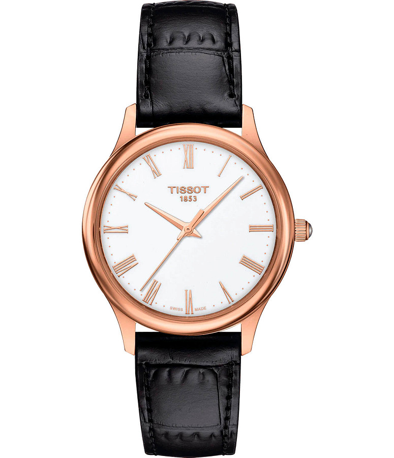 Часы Tissot Excellence Lady 18K Gold T926.210.76.013.00 — женские, белый