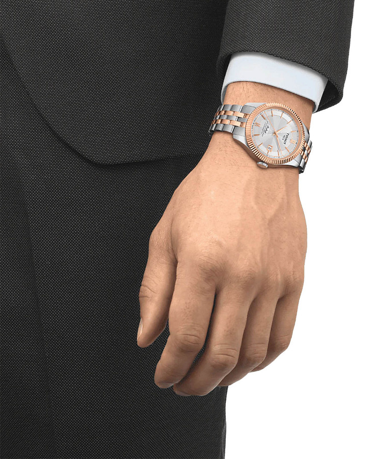 Часы Tissot Ballade Powermatic 80 Silicium T108.408.22.278.00 — механические, сталь металл