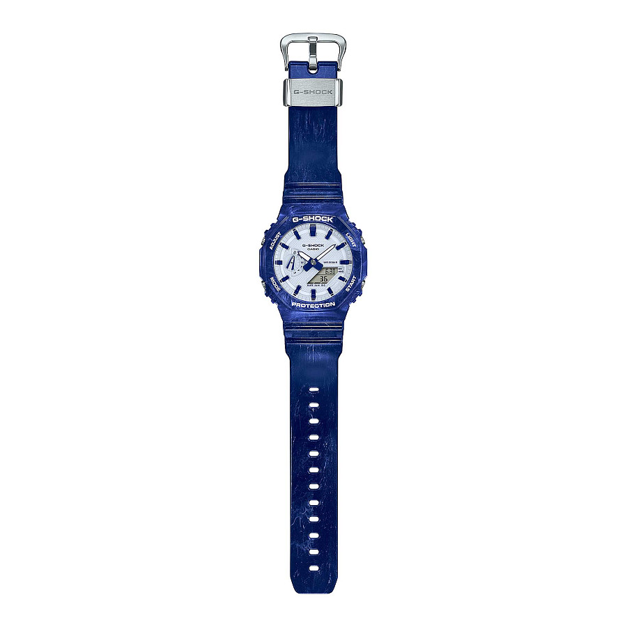 Часы Casio G-Shock GA-2100BWP-2A — карбон пластик, Япония