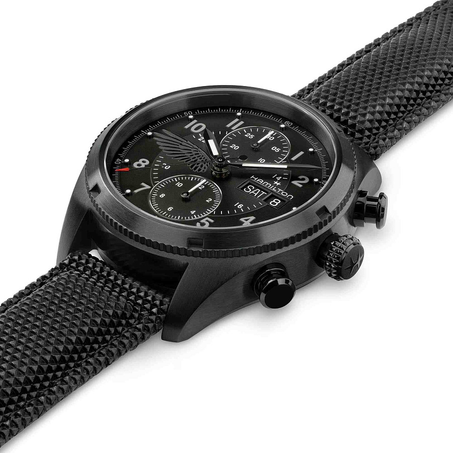 Часы Hamilton Khaki Field Auto Chrono Resident Evil Requiem Limited Edition H71636330 — сталь металл, Швейцария