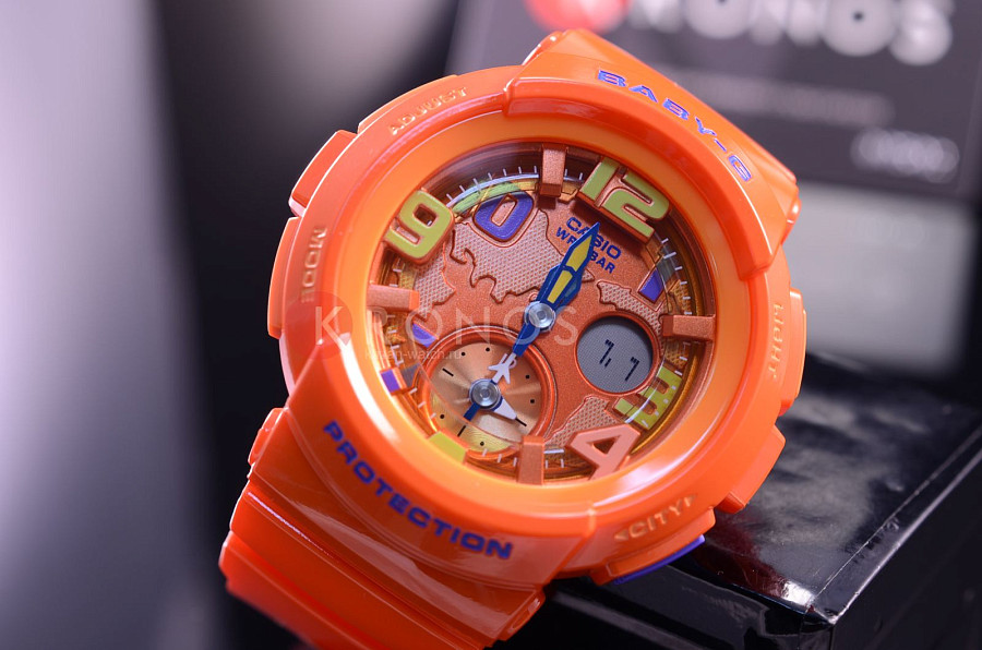 Часы Casio Baby-G BGA-190-4B — пластик, Япония