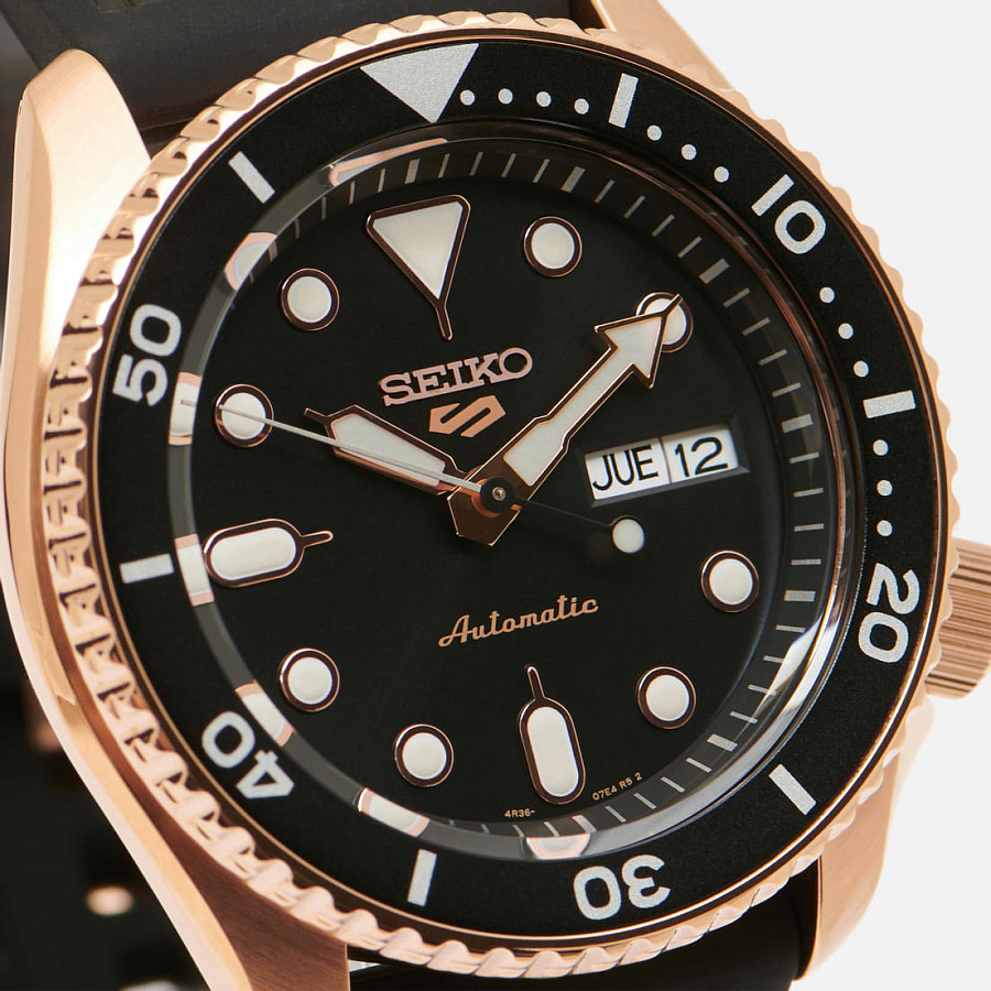 Часы Seiko 5 Sports SRPD76K1 — мужские, черный