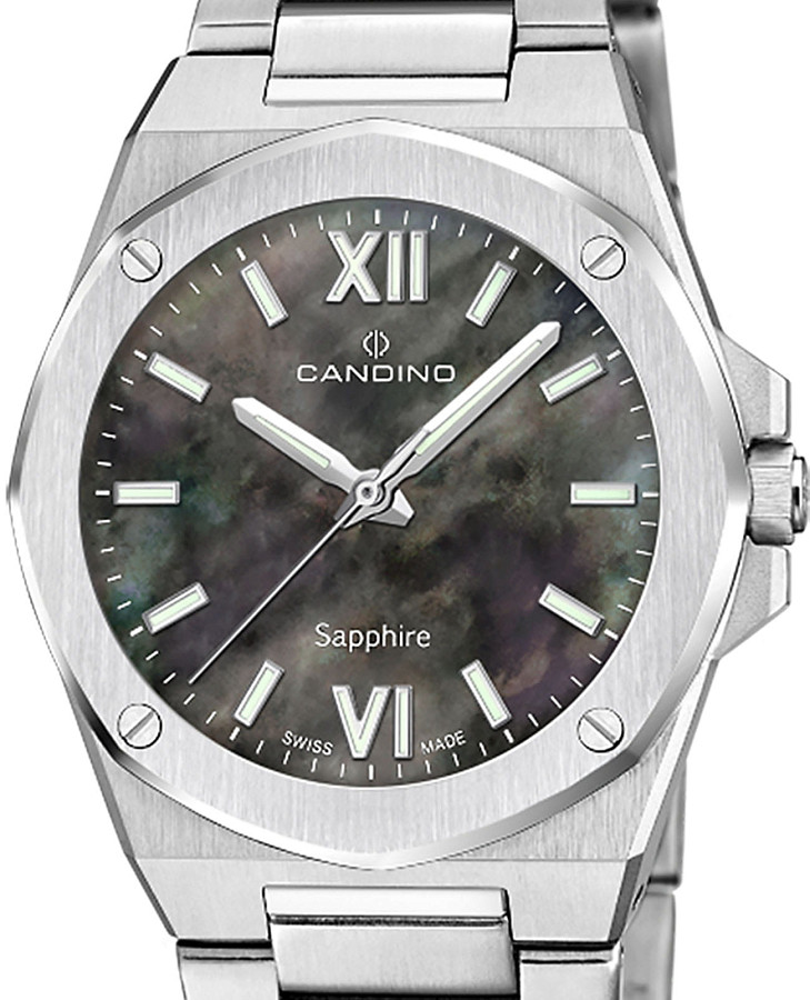 Часы Candino Lady Elegance C4775/8 — кварцевые, металл сталь