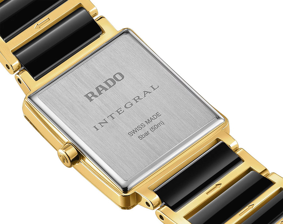 Часы Rado Integral Diamonds R20252702 — нержавеющая сталь с pvd-покрытием, женские