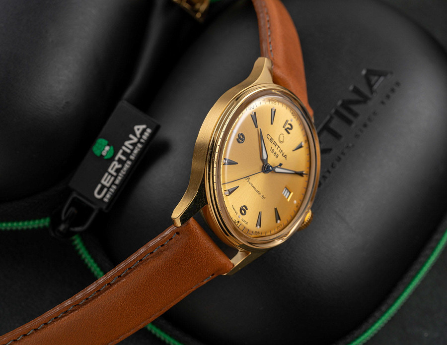 Часы Certina Heritage DS Powermatic 80 C038.407.36.367.00 — сталь металл, Швейцария