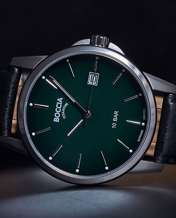 Часы Boccia Titanium Circle-Oval 3633-02 — кварцевые, титан