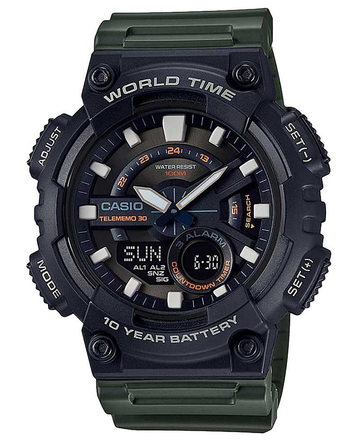 Часы Casio Collection AEQ-110W-3AVDF (AEQ-110W-3A) — мужские