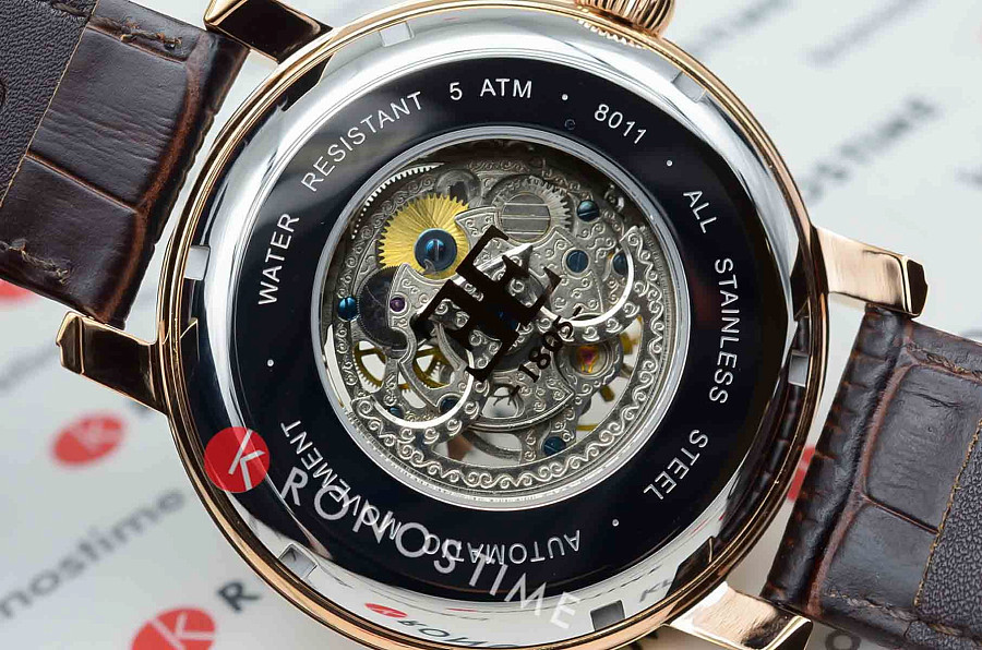 Часы Earnshaw ES-8011-07 — мужские, кожаный