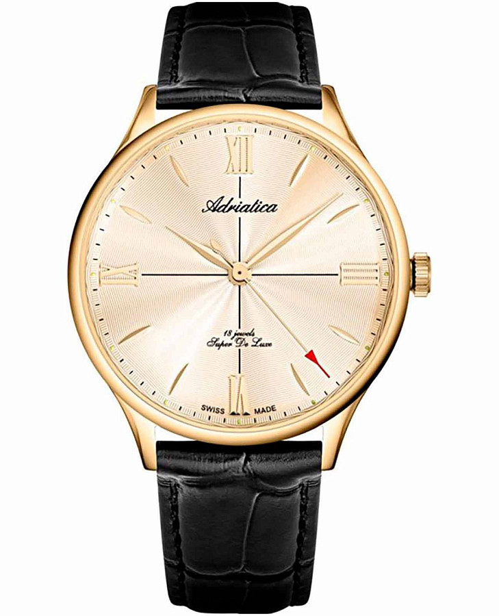 Часы Adriatica Super De Luxe A1230.1261MXL — мужские, шампань