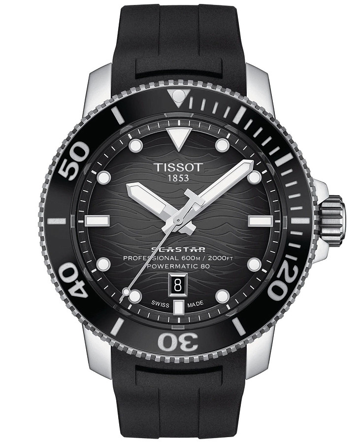 Часы Tissot Seastar 2000 Professional Powermatic 80 T120.607.17.441.00 — мужские, черный