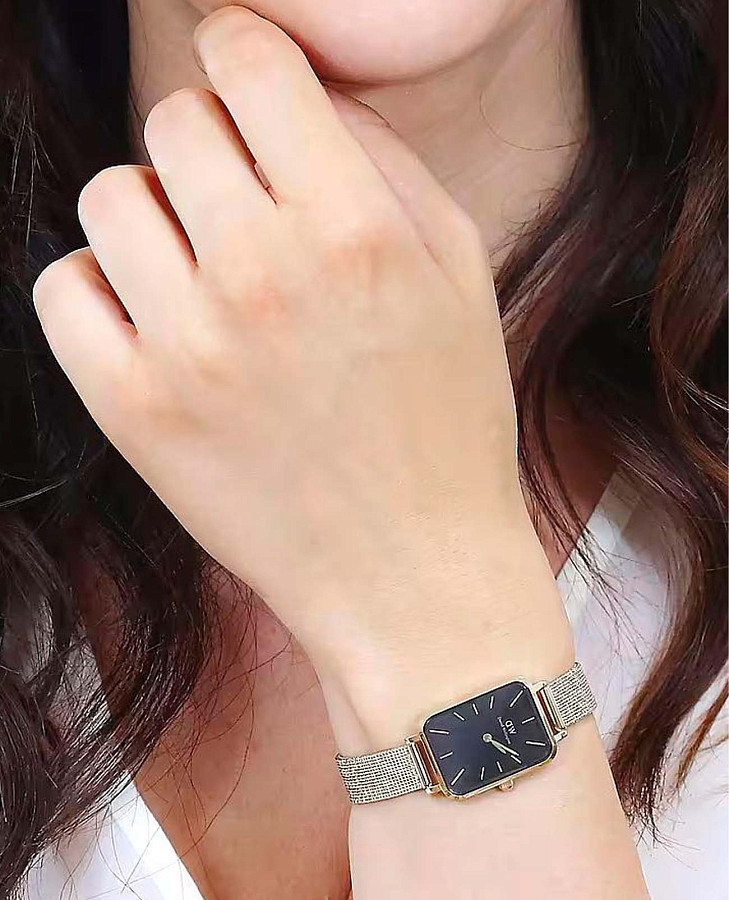Часы Daniel Wellington Quadro DW00100557 — кварцевые, металл сталь