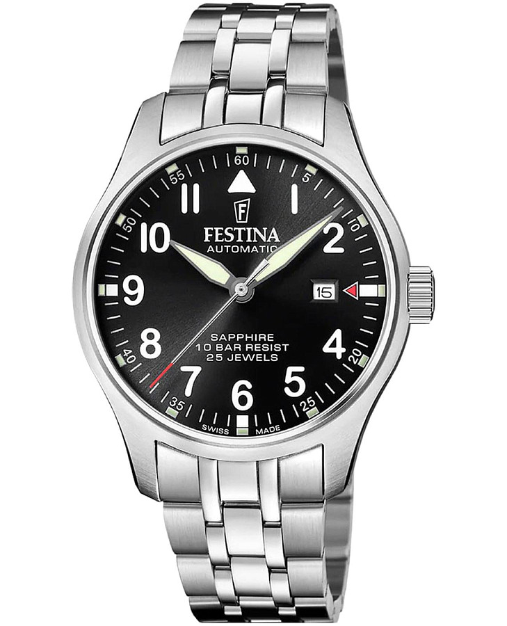 Часы Festina Swiss Made F20151/D — мужские, черный