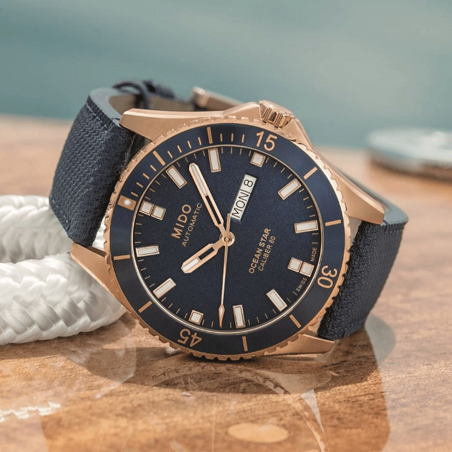 Часы Mido Ocean Star 200 M026.430.36.041.00 — синий, механические