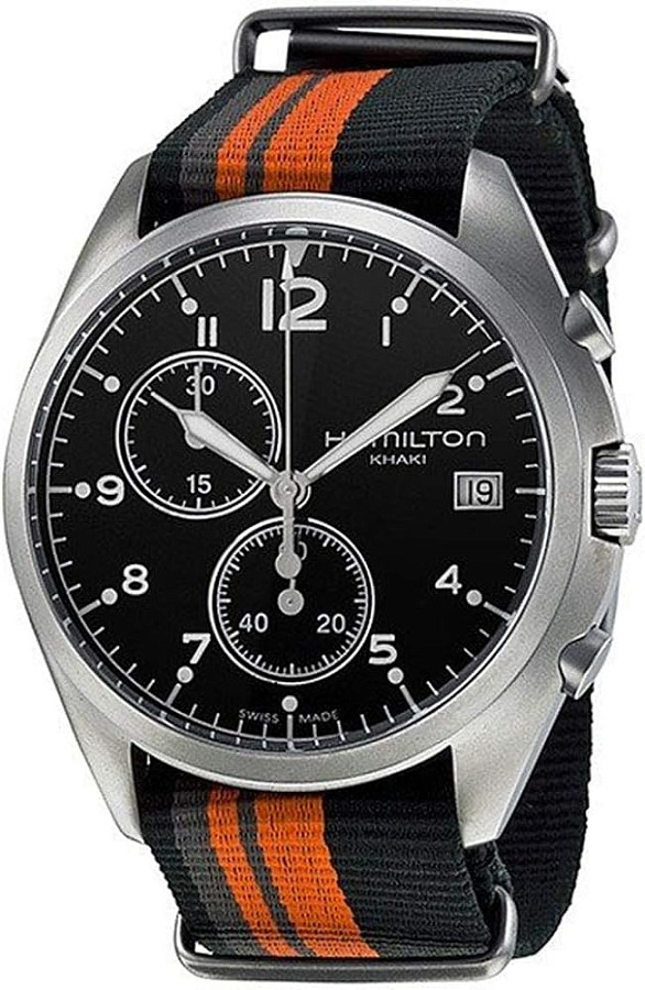 Часы Hamilton Khaki Aviation Pilot Pioneer Chrono Quartz H76552933 — металл сталь, Швейцария