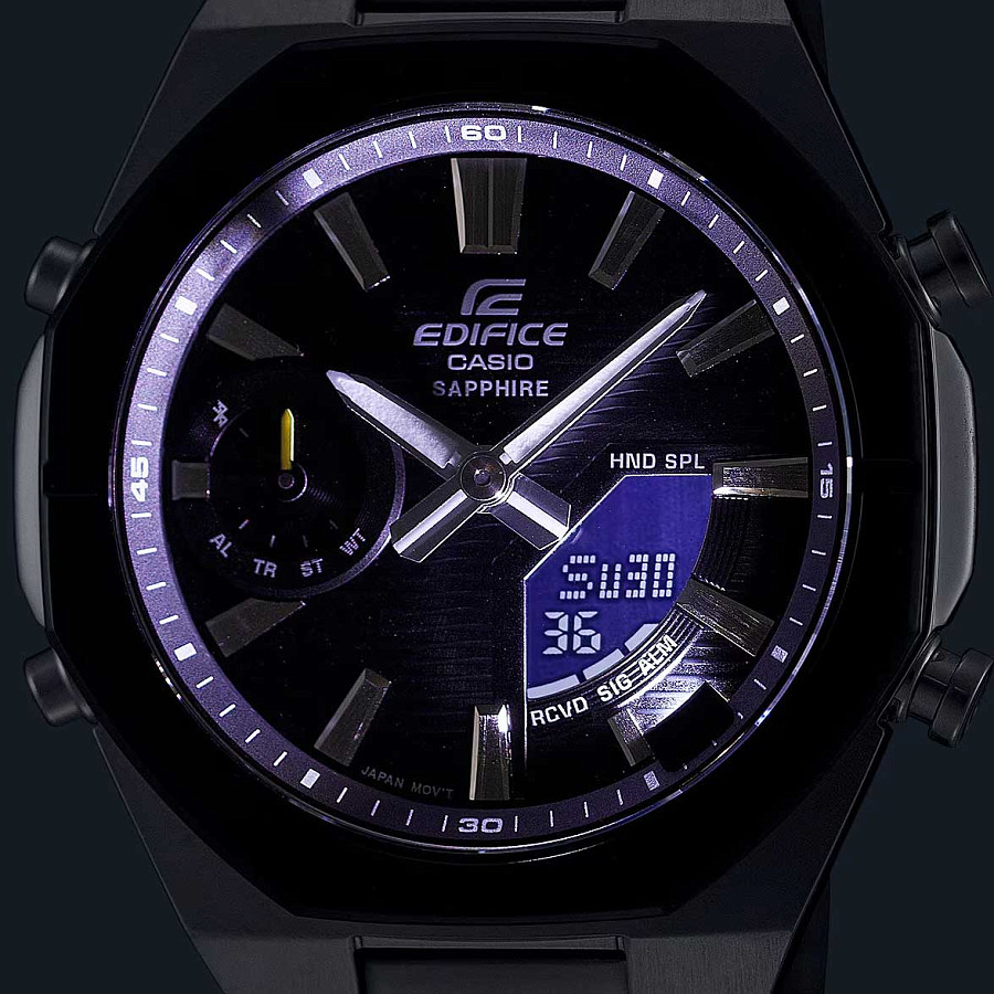 Часы Casio Edifice ECB-S10DB-1A — металл сталь, Япония
