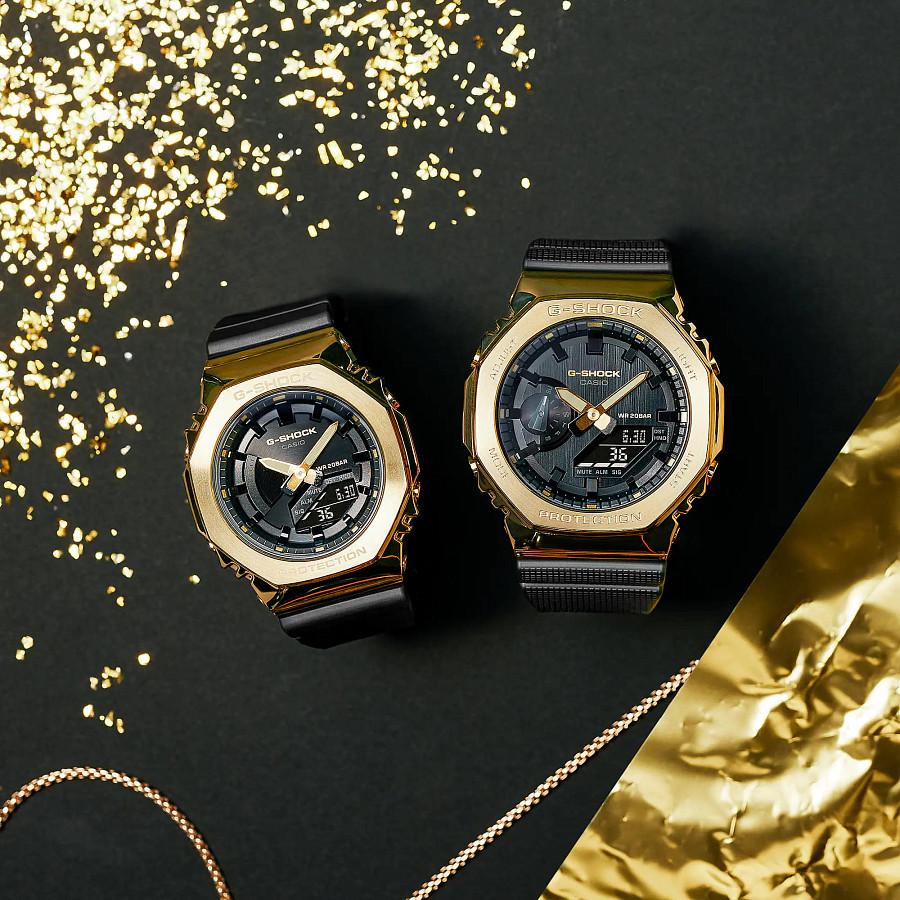 Часы Casio G-Shock GM-2100G-1A9DR (GM-2100G-1A9) — Япония, мужские