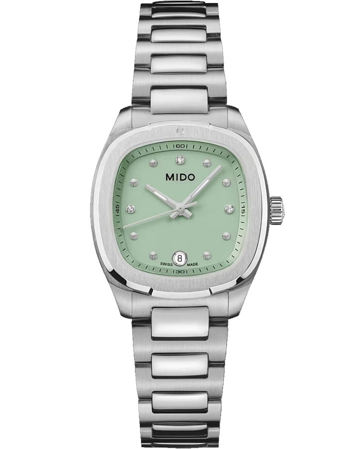 Часы Mido Multifort TV 28 Quartz M049.110.11.096.00 — женские, зеленый
