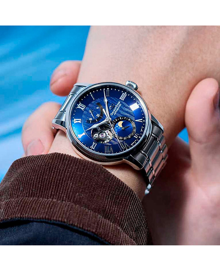 Часы Orient Star RE-AY0103L (RK-AY0103L) — механические, металл сталь
