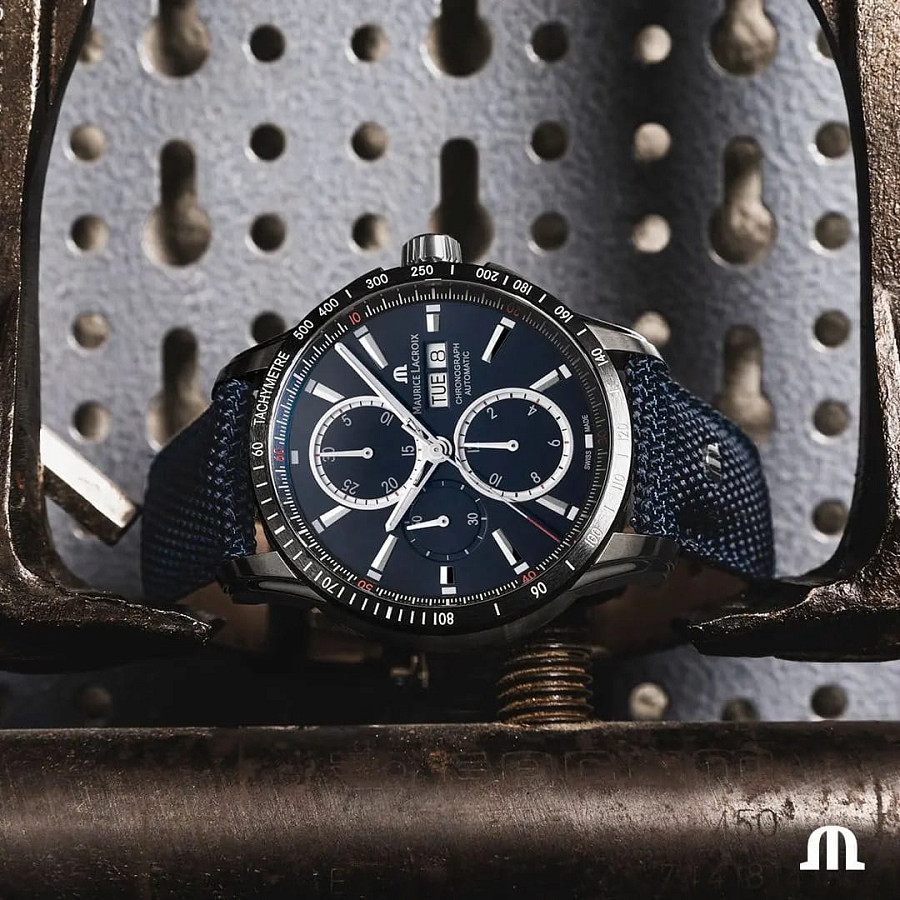 Часы Maurice Lacroix Pontos Chronograph 43mm PT6038-SSL2H-430-C — артикул PT6038-SSL2H-430-C