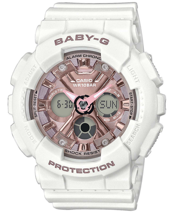 Часы Casio Baby-G BA-130-7A1DR (BA-130-7A1ER) — женские, розовый