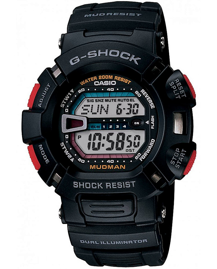 Часы Casio G-Shock G-9000-1VER — мужские, серый