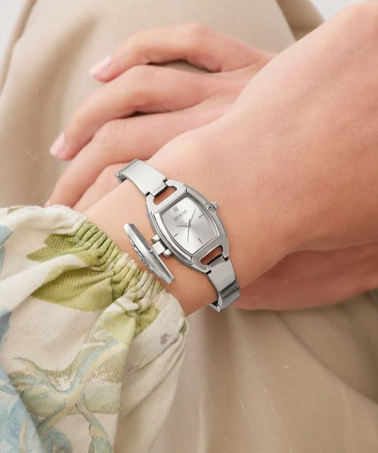Часы Guess Garden GW1043L1 — серебристый, металл сталь
