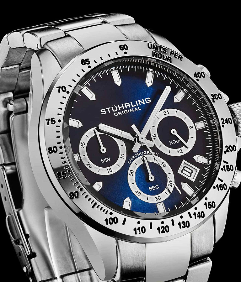 Часы Stuhrling Monaco 3960.2 — сталь металл, США