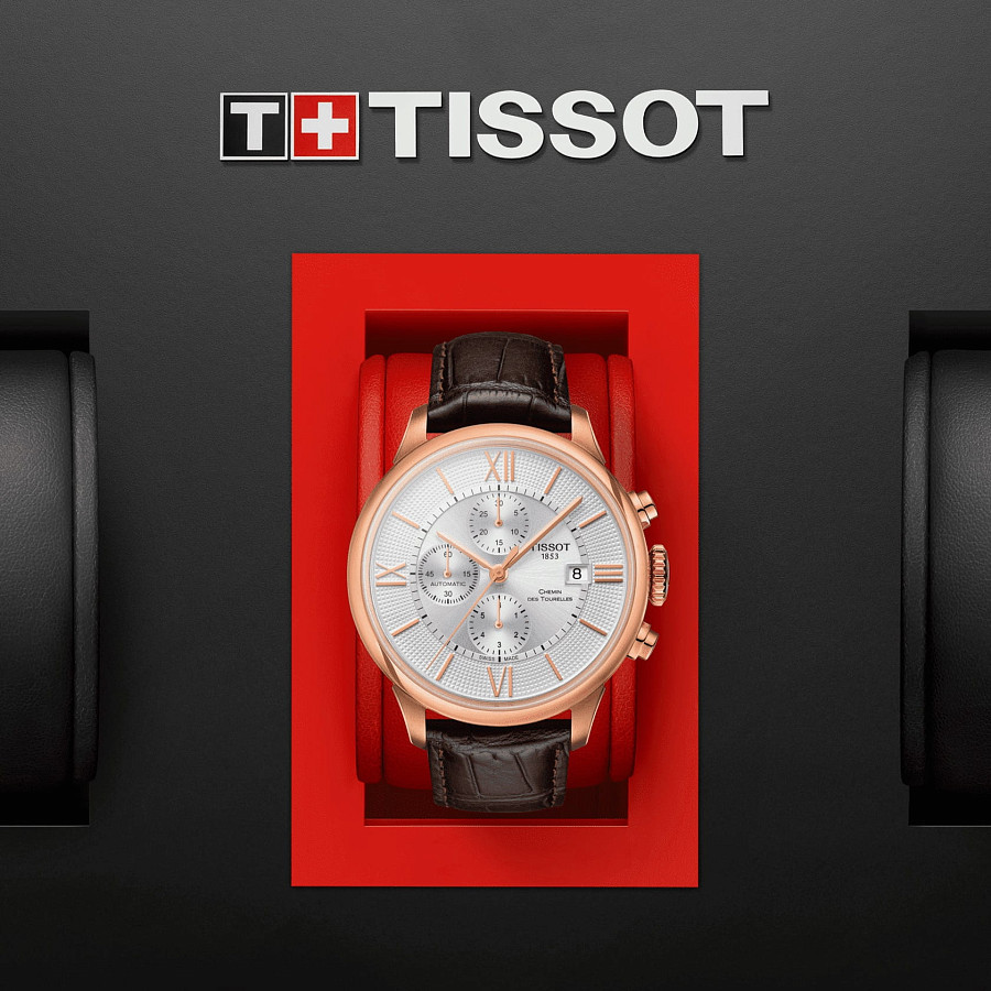 Часы Tissot Chemin des Tourelles Chronograph T099.427.36.038.00 — артикул T0994273603800