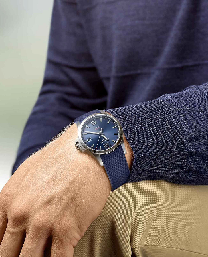 Часы Longines Conquest V.H.P. L3.726.4.96.9 — Швейцария, кварцевые
