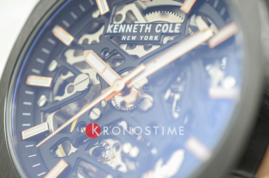 Часы Kenneth Cole Automatic KCWGX0046204 — мужские, кожаный