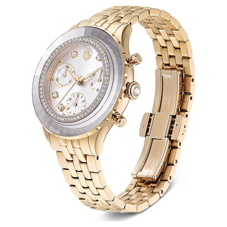 Часы Swarovski Octea Chrono 5730194 — кварцевые, металл сталь