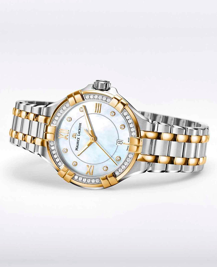 Часы Maurice Lacroix Aikon Date AI1006-DY503-171-1 — кварцевые, металл сталь
