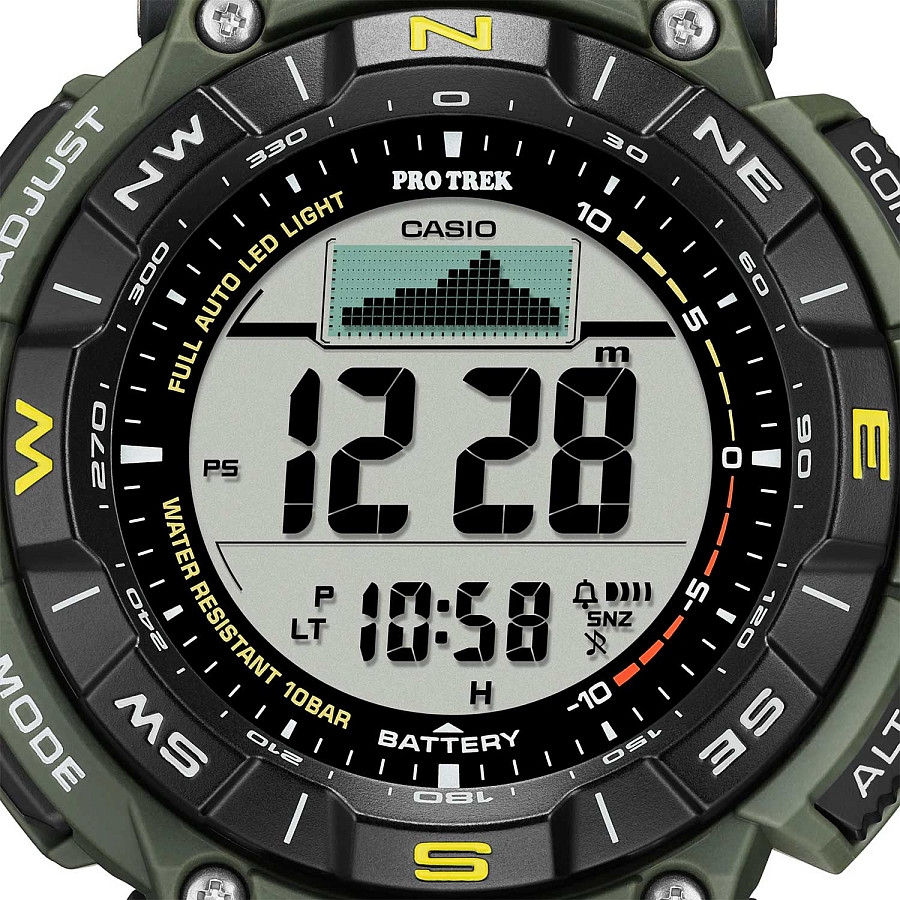 Часы Casio Pro Trek PRG-340-3DR (PRG-340-3E) — Япония, электронные