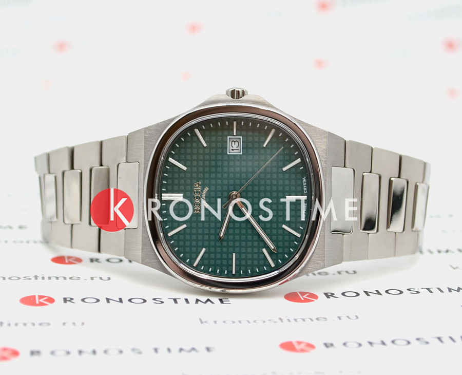 Часы Boccia Titanium Square 3657-03 — артикул 3657-03