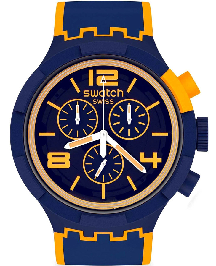 Часы Swatch Big Bold Chrono Pay! SB02N100-5300 — мужские, синий