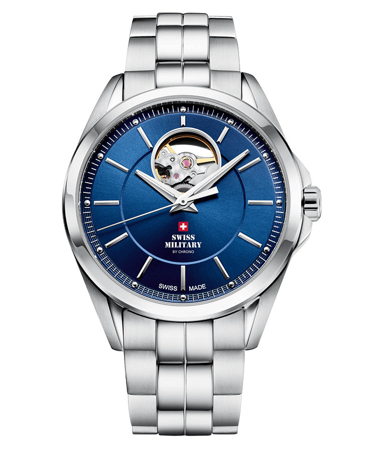 Часы Swiss Military by Chrono SMA34085.23 — мужские, синий