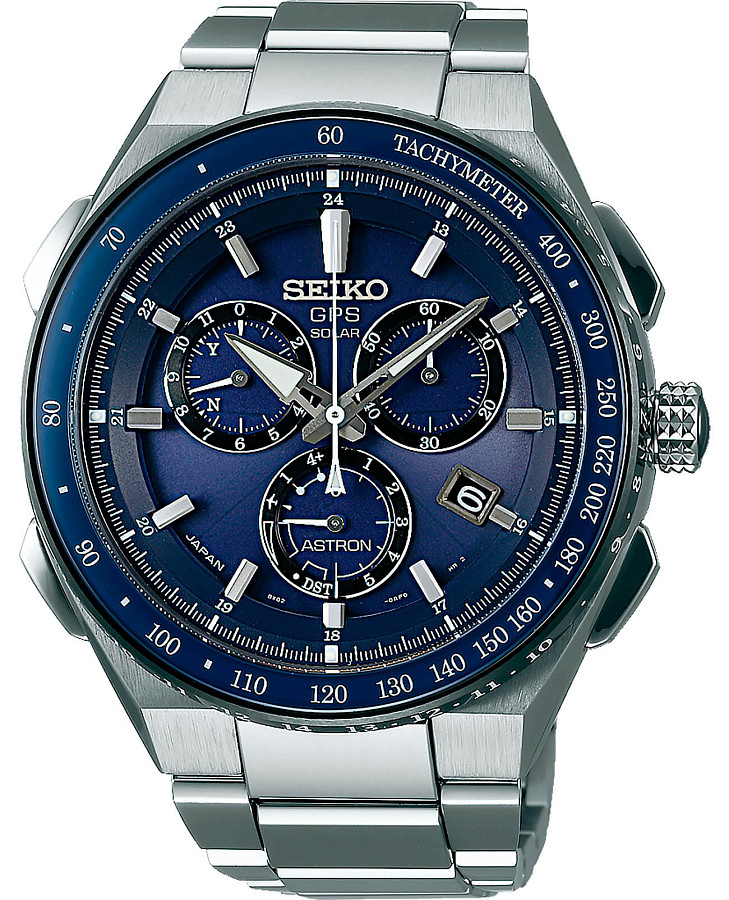 Часы Seiko Astron GPS Solar SSE127J1 — мужские, синий