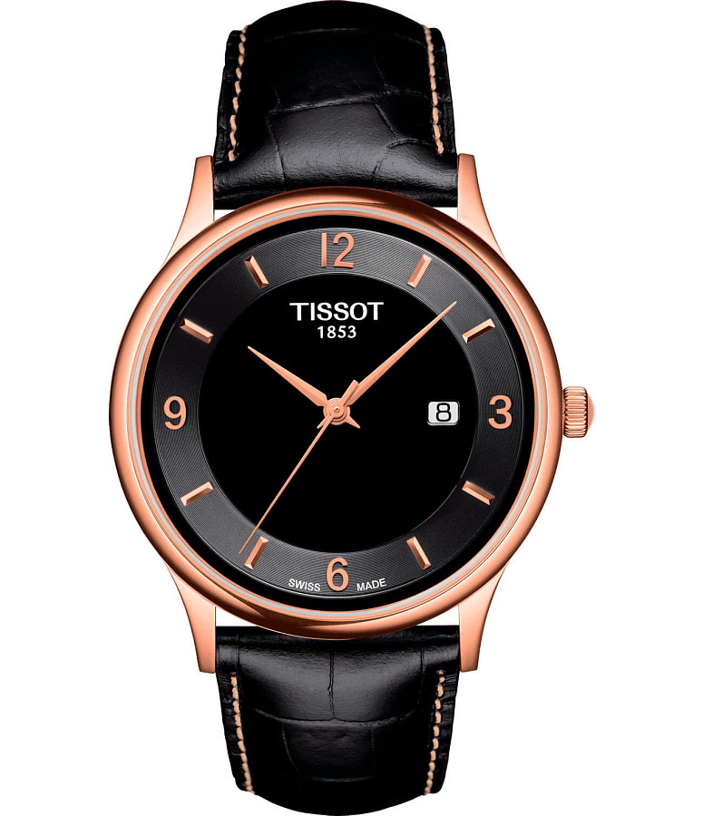 Часы Tissot Rose Dream 18K Gold T914.410.46.057.00 — мужские, черный