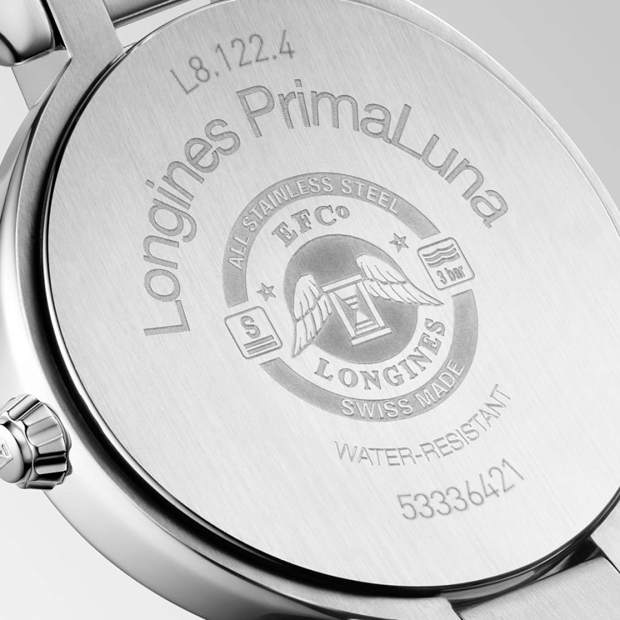 Часы Longines PrimaLuna L8.122.4.87.6 — сталь металл, нержавеющая сталь
