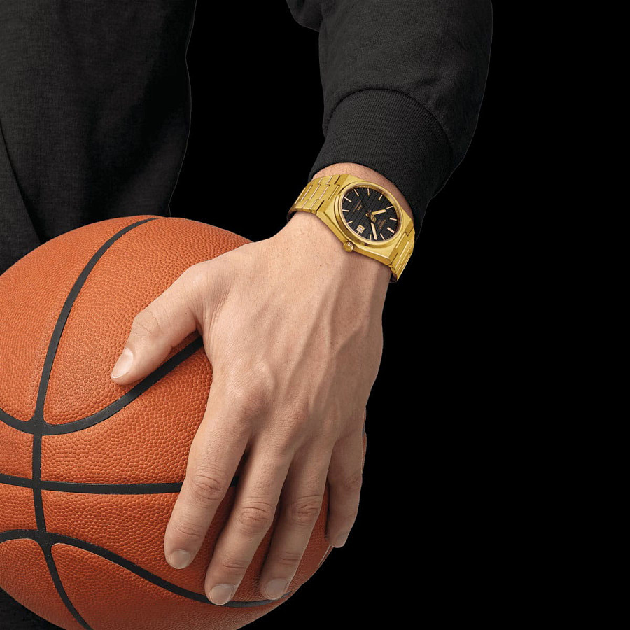 Часы Tissot PRX Powermatic 80 Damian Lillard Special Edition T137.407.33.051.00 — золотой, механические