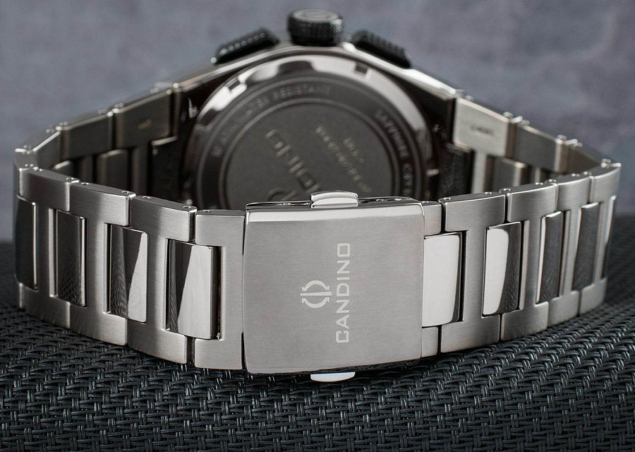 Часы Candino Titanium Chrono C4603/D — кварцевые, металл титан